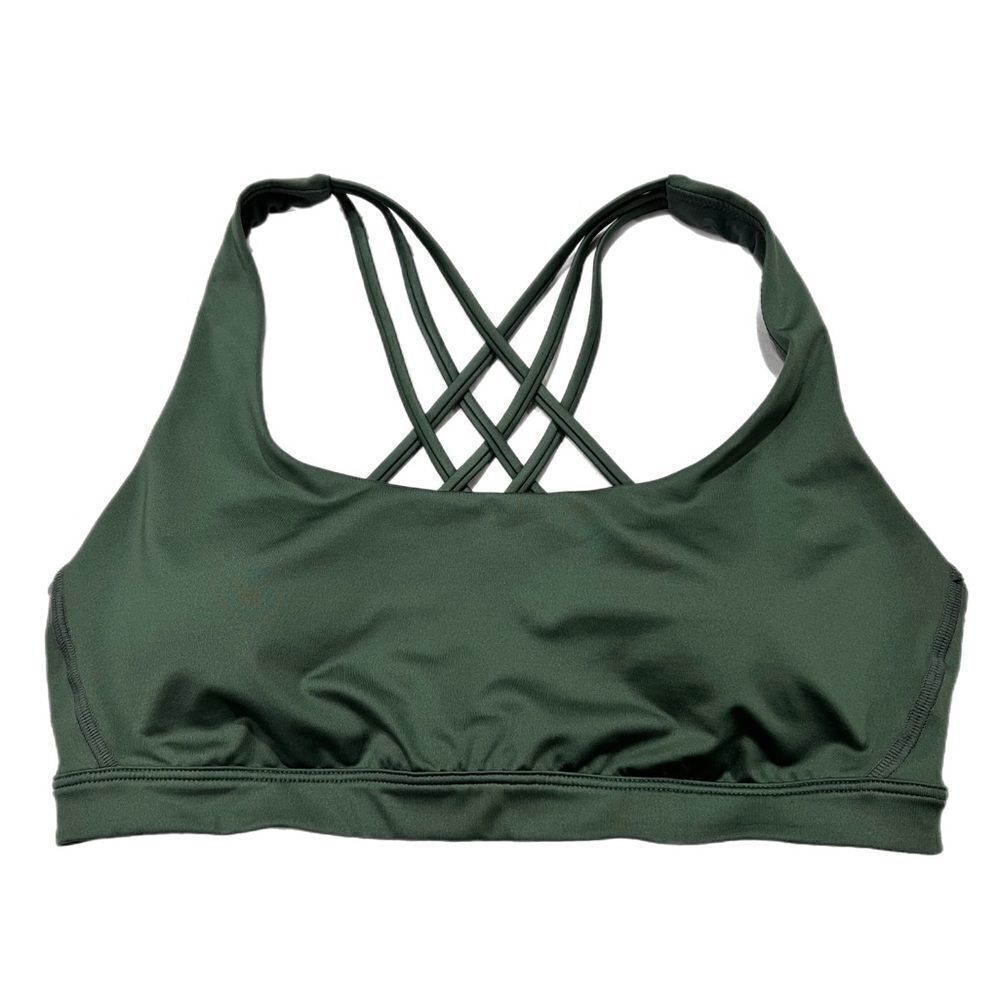Victoria’s Secret padded sexy Strappy sport bra Green Medium